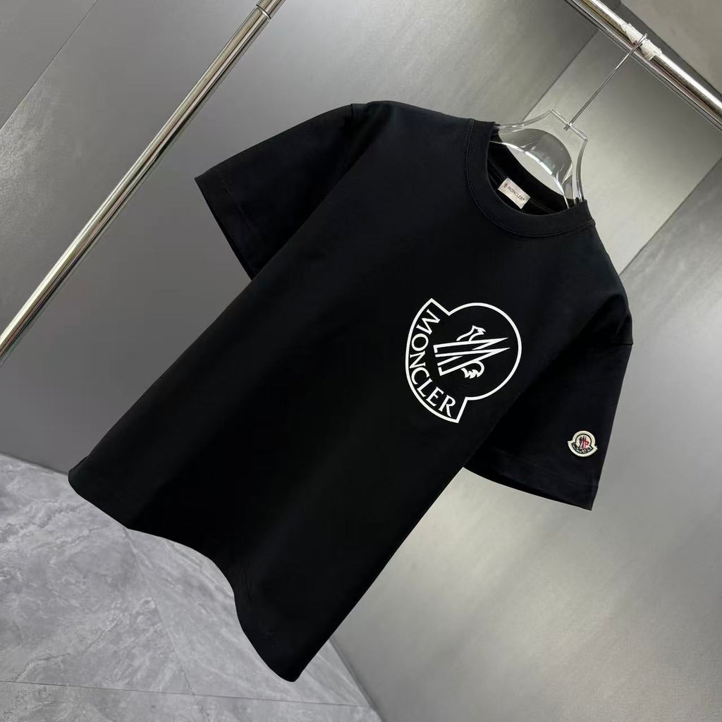 Moncler Oversized Circle Logo T-Shirt Black