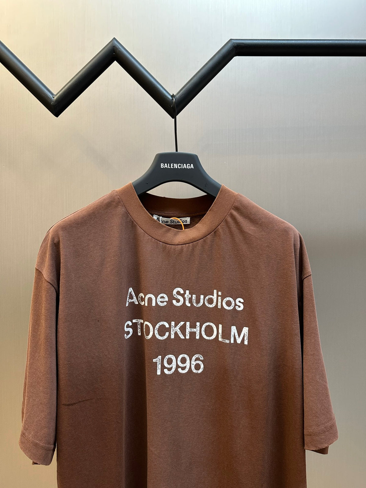 Acne Studios Stockholm 1996 Vintage Print Oversized Short‑Sleeve T‑Shirt