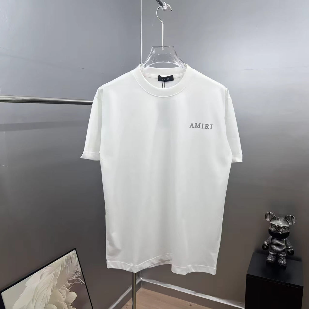 AMIRI Splatter Logo Graphic Crew-Neck Short-Sleeve T-Shirt