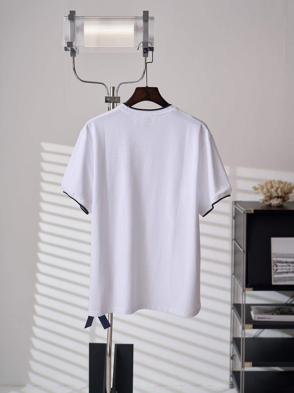 Polo Ralph Lauren Men's Contrast‑Trim Crew‑Neck Short‑Sleeve T‑Shirt, Navy Pony Embroidery