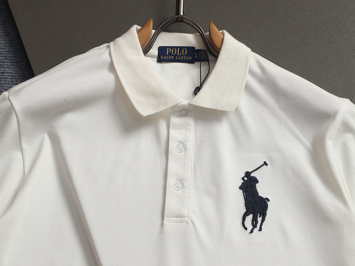 Ralph Lauren Men's Big Pony Short‑Sleeve Polo Shirt With Number‑3 Sleeve Logo