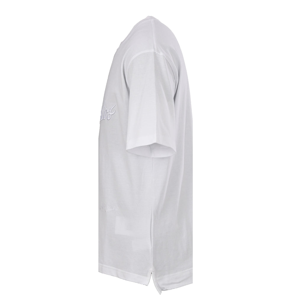 Acne Studios Script‑Embossed Textured‑Jersey Oversized Crew‑Neck T‑Shirt