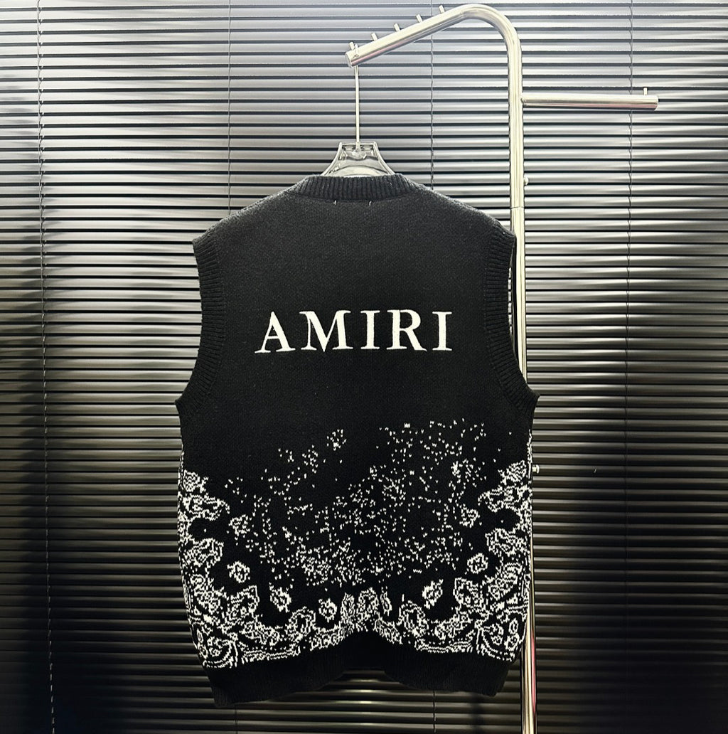 AMIRI MA Monogram Gradient Paisley Knit Vest