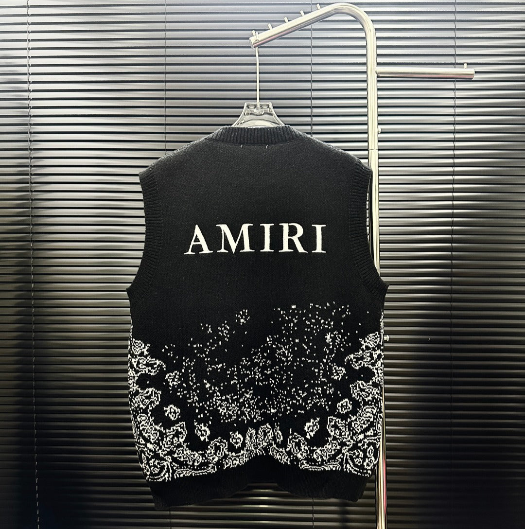AMIRI MA Monogram Gradient Paisley Knit Vest