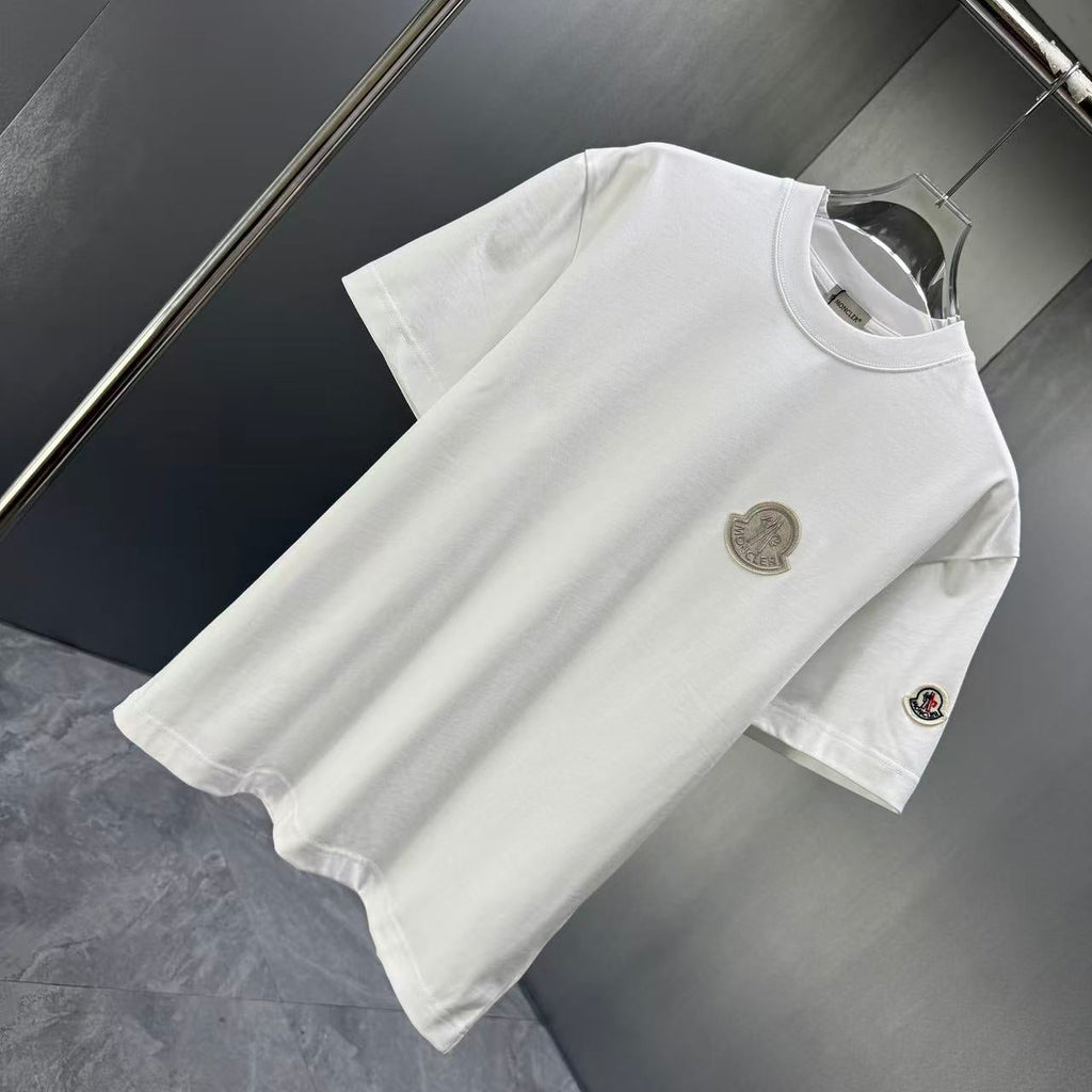 Moncler Tonal 3D Badge T-Shirt White
