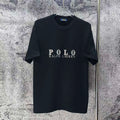 Men's Crew‑Neck Short‑Sleeve T‑Shirt, Front Letter Logo Print