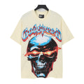 Godspeed Exploding Eye Skull Graphic T‑Shirt (Cream)