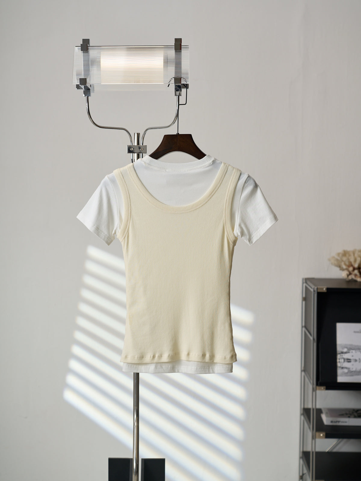 Acne Studios Mock‑Layer Ribbed Tank Top