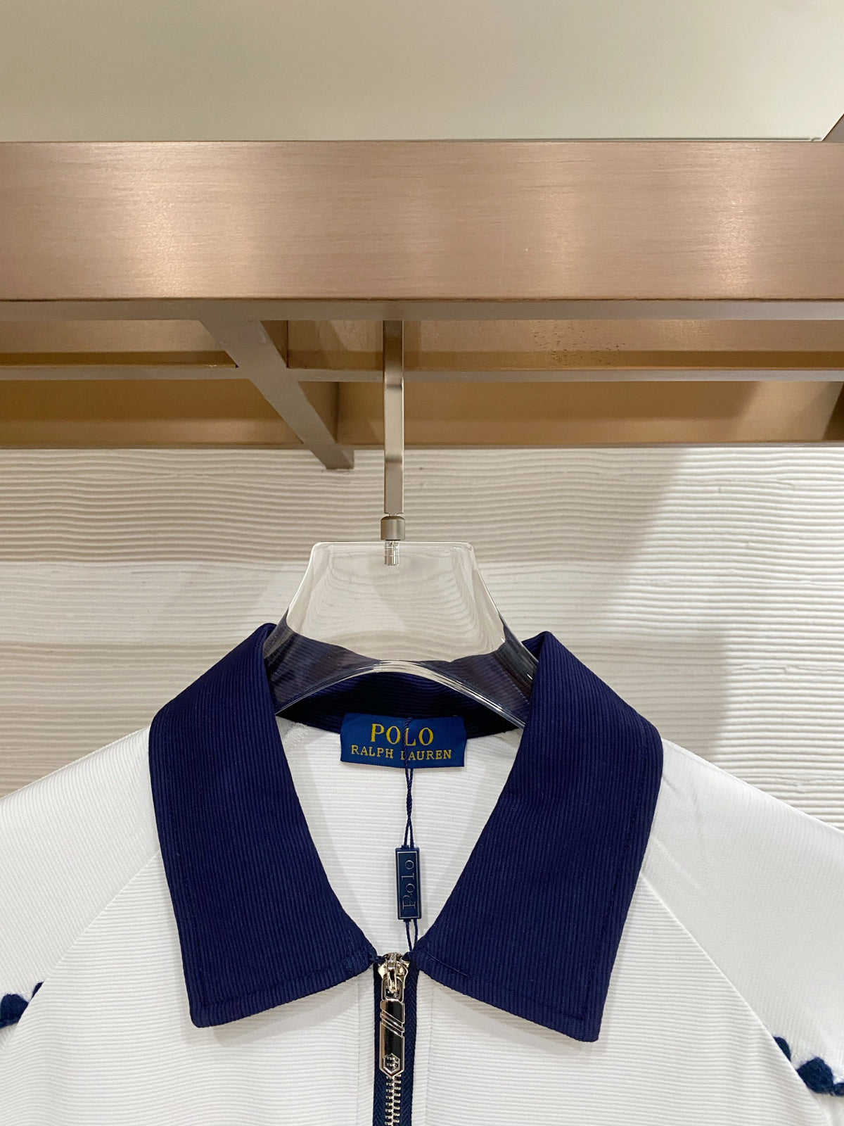 Polo Ralph Lauren Men’s Color‑Block Collar Half‑Zip Short‑Sleeve Polo Shirt