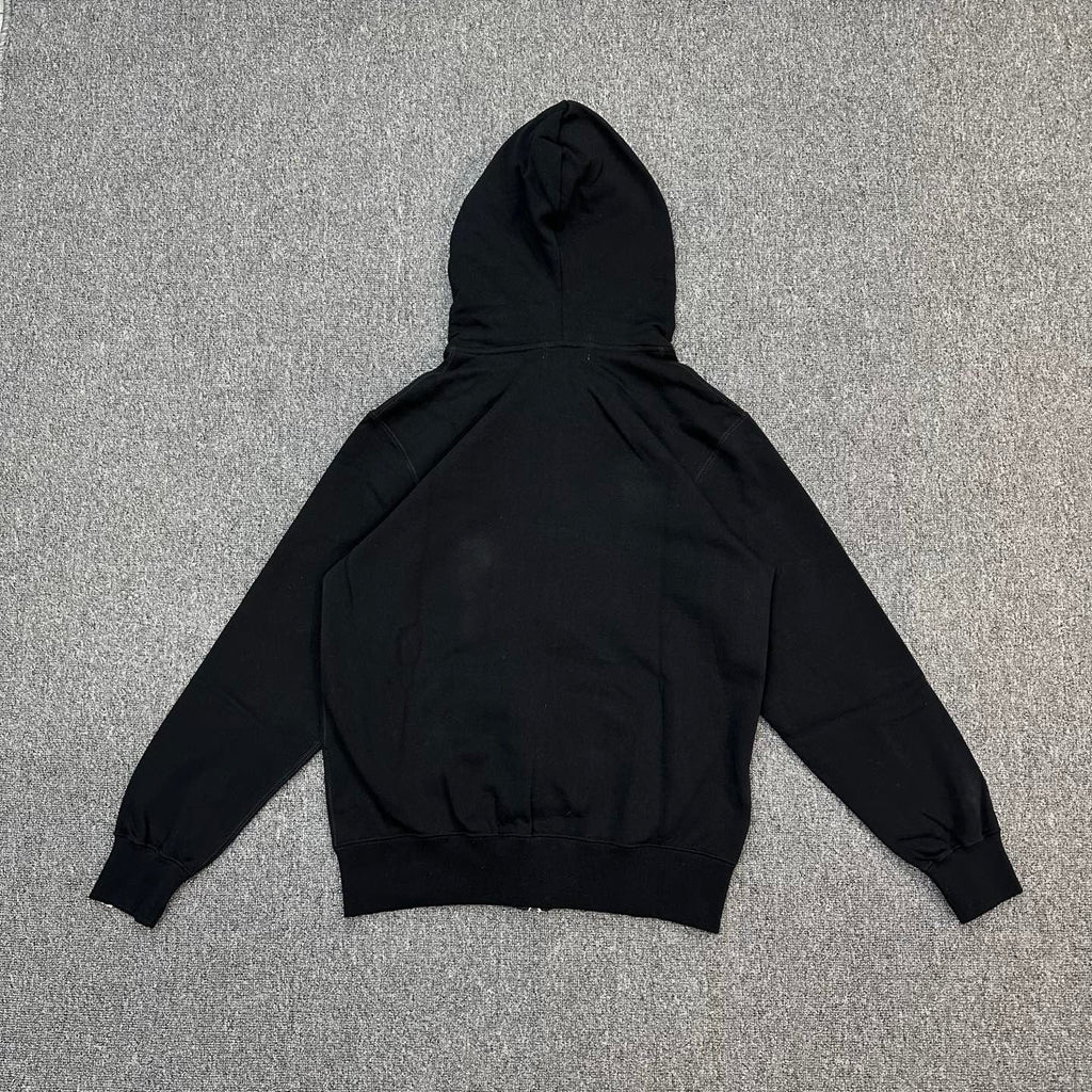 BAPE A Bathing Ape FW24 Ape Head Badge Full-Zip Hoodie — Black