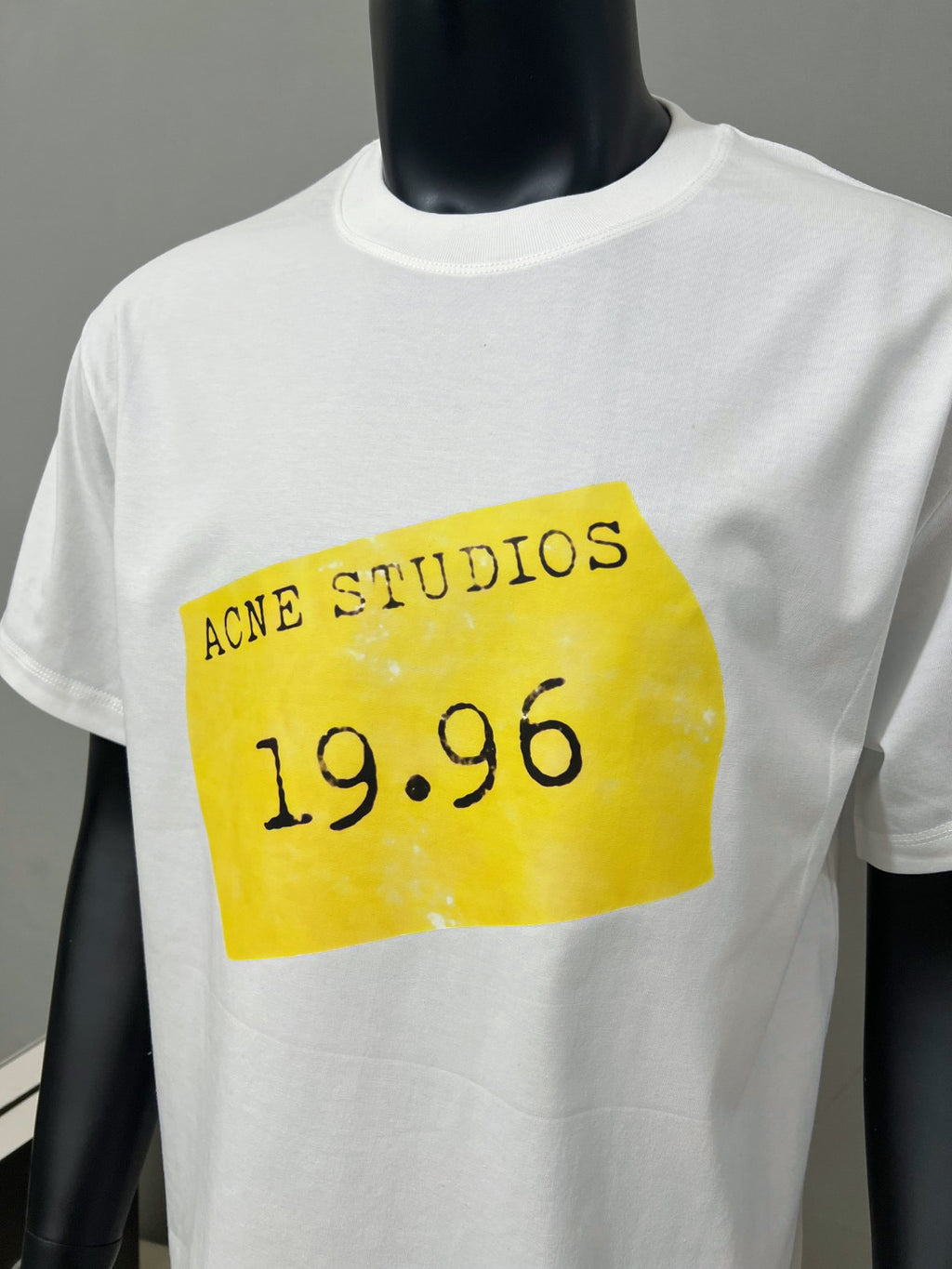 Acne Studios Tag‑Style 19.96 Graphic Oversized Crew‑Neck T‑Shirt