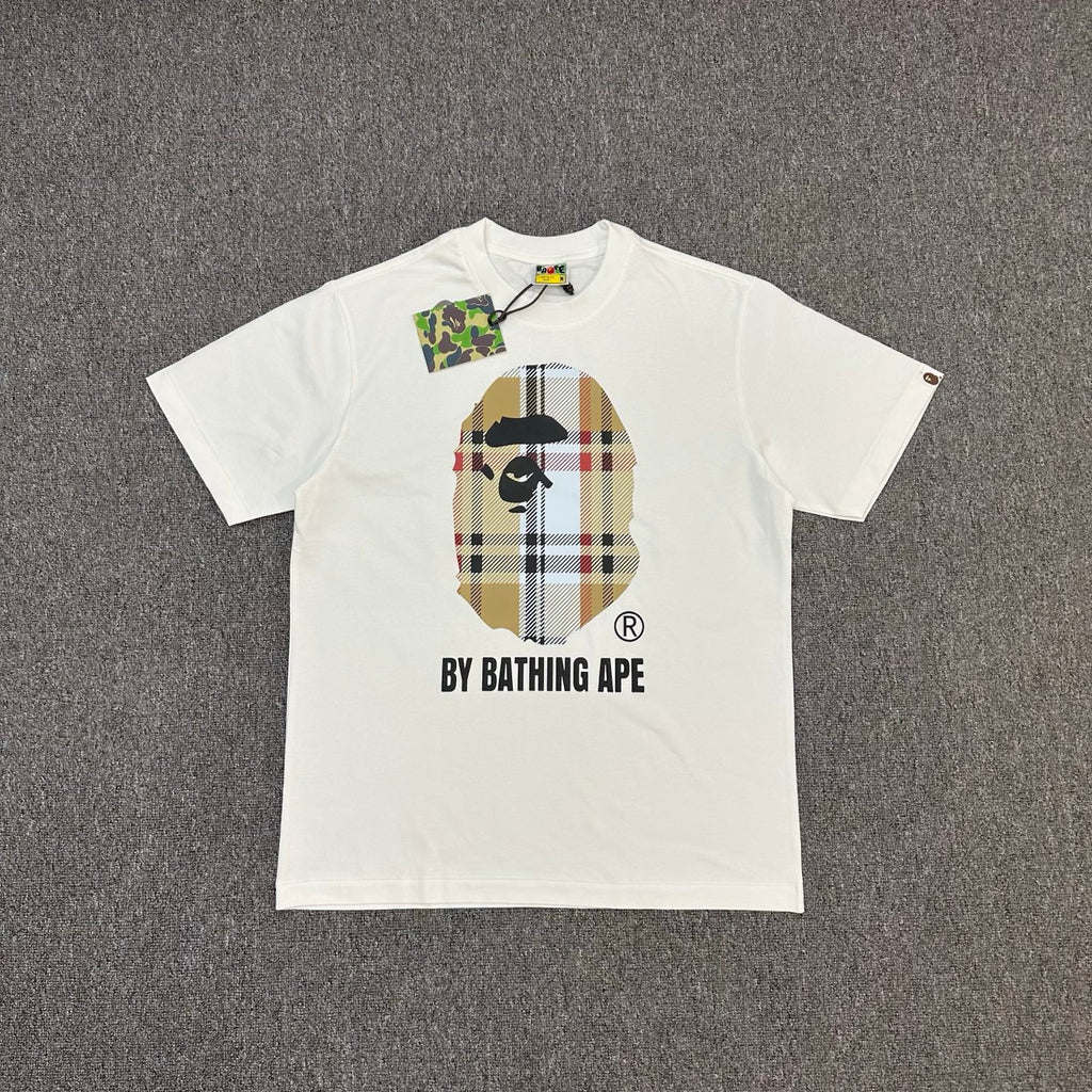 BAPE Tartan Plaid Ape Head T-Shirt