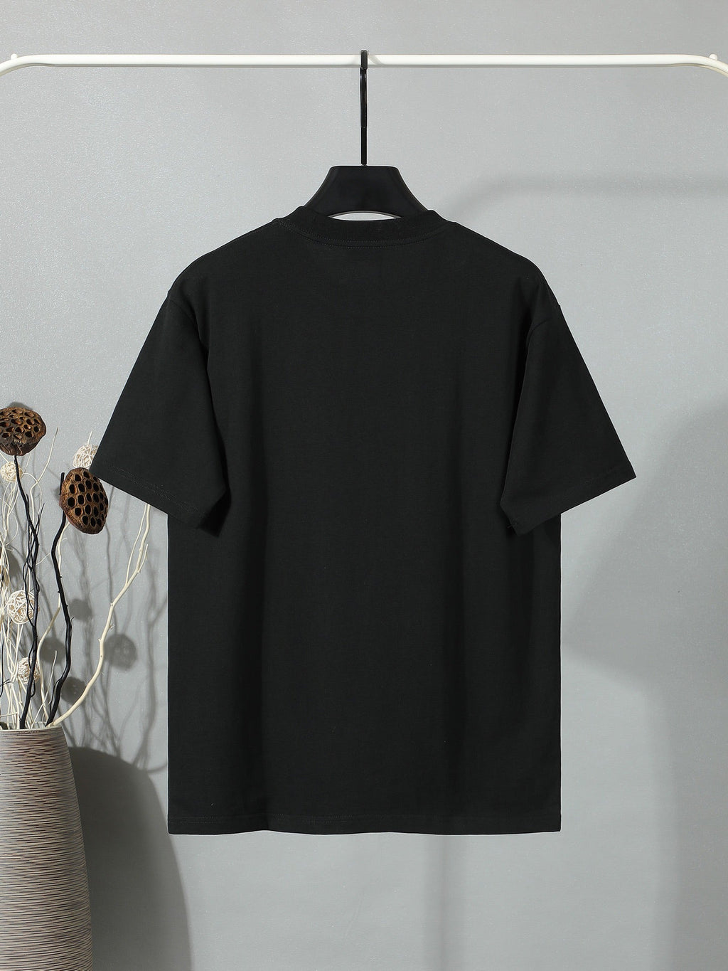 Moncler Wordmark Logo Graphic Tee Black