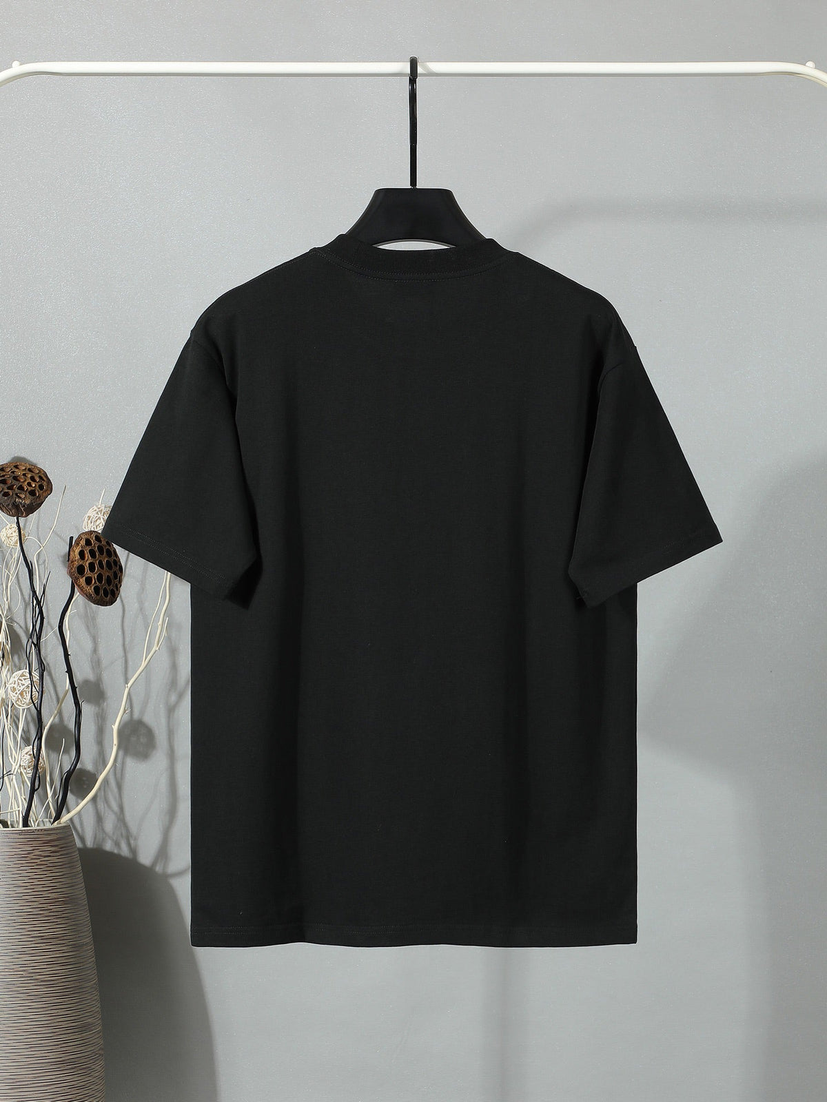 Moncler Wordmark Logo Graphic Tee Black