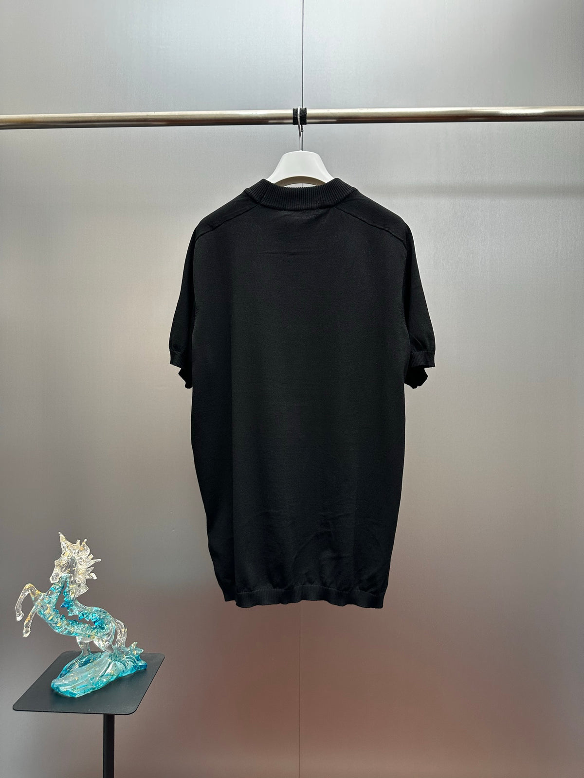 Acne Studios Script Logo Short‑Sleeve Knit Top