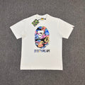 BAPE Liquid Marble Multicolor Ape Head BY BATHING APE Oversized Unisex T-Shirt