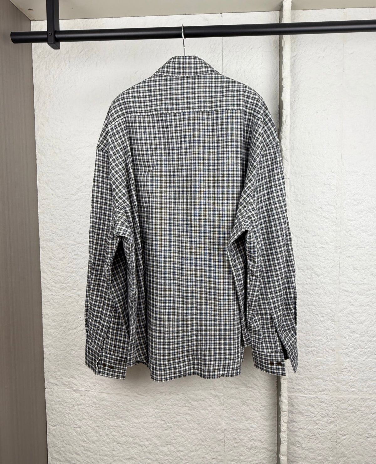 Acne Studios Oversized Long‑Sleeve Check Button‑Down Shirt