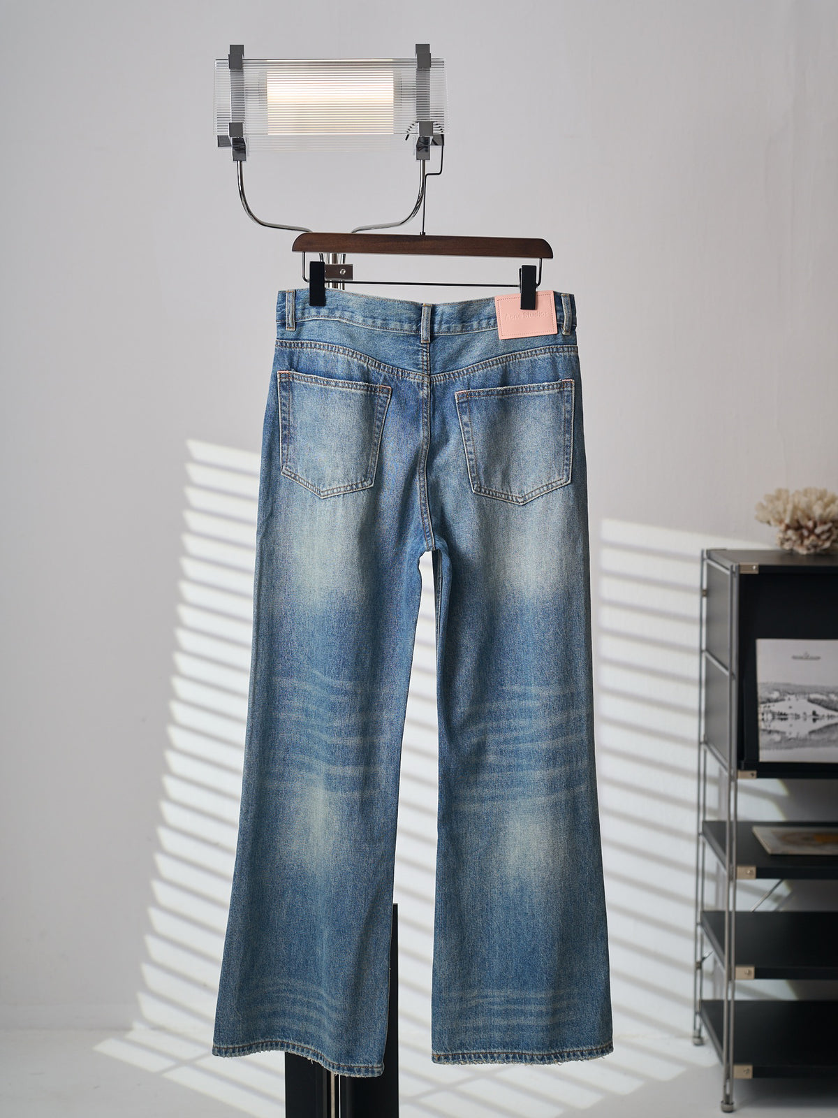 Acne Studios Distressed Wide‑Leg Denim Jeans