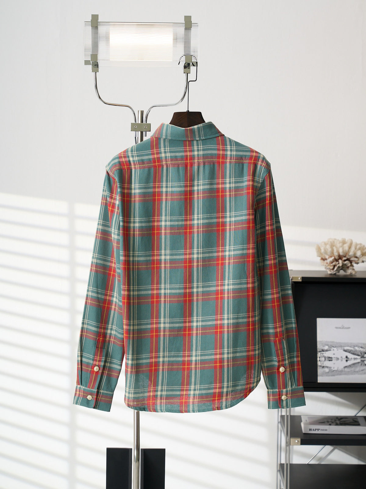 Ralph Lauren Men's Long‑Sleeve Plaid Flannel Shirt With Double Chest Pockets