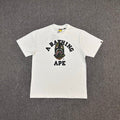 BAPE FW25 A Bathing Ape College Shark Camo Fill Oversized Heavyweight Unisex T-Shirt