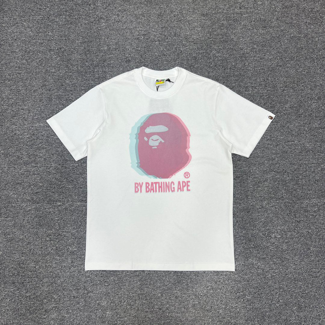 BAPE Glitch Art Ape Head Oversized Unisex T-Shirt