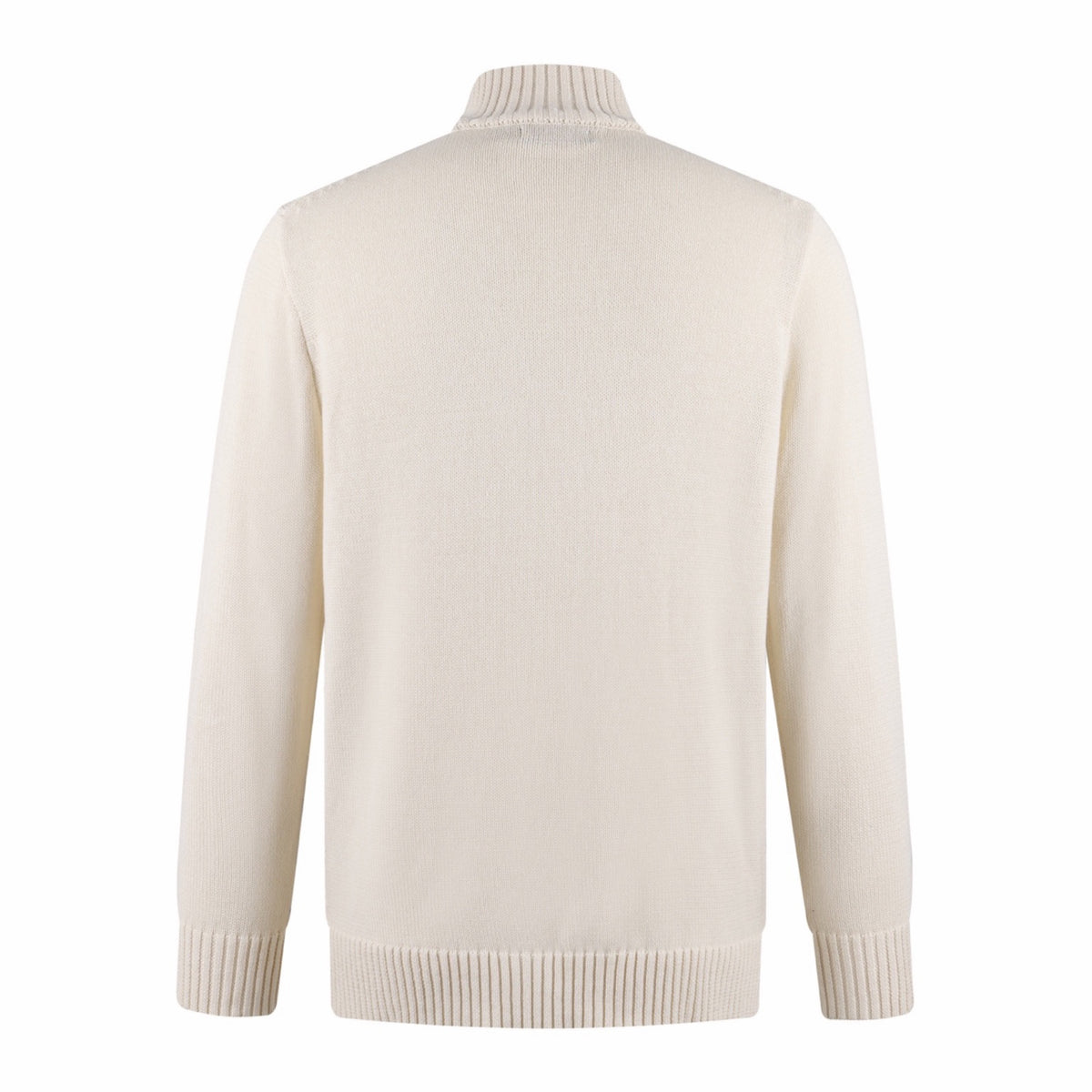Polo Ralph Lauren Men’s Quarter‑Zip Knit Sweater, Ribbed Mock Neck Pullover