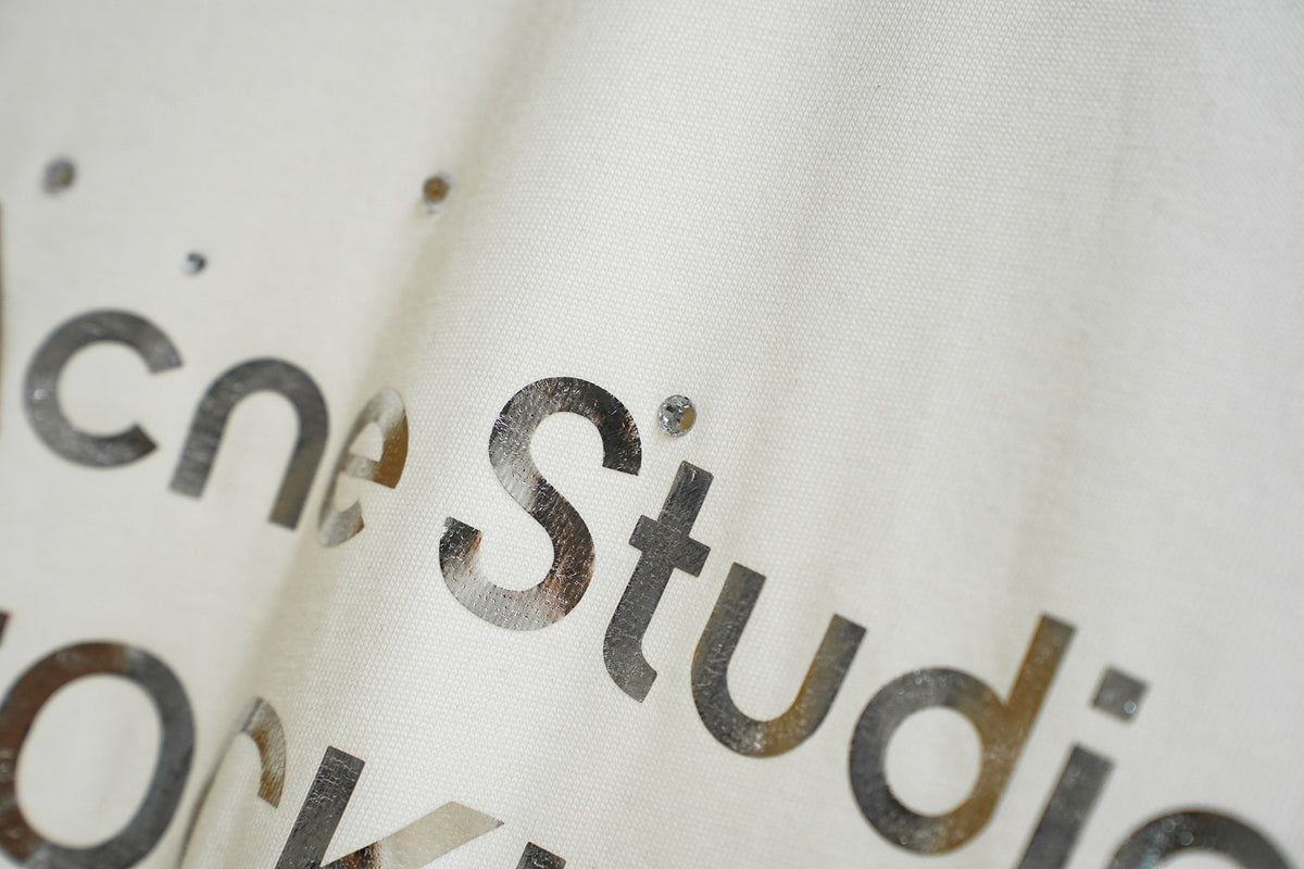 Acne Studios Stockholm 1996 Speckled Print Crew‑Neck Short‑Sleeve T‑Shirt