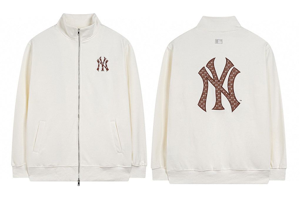 MLB Monogram Fill Mock Neck Track Jacket