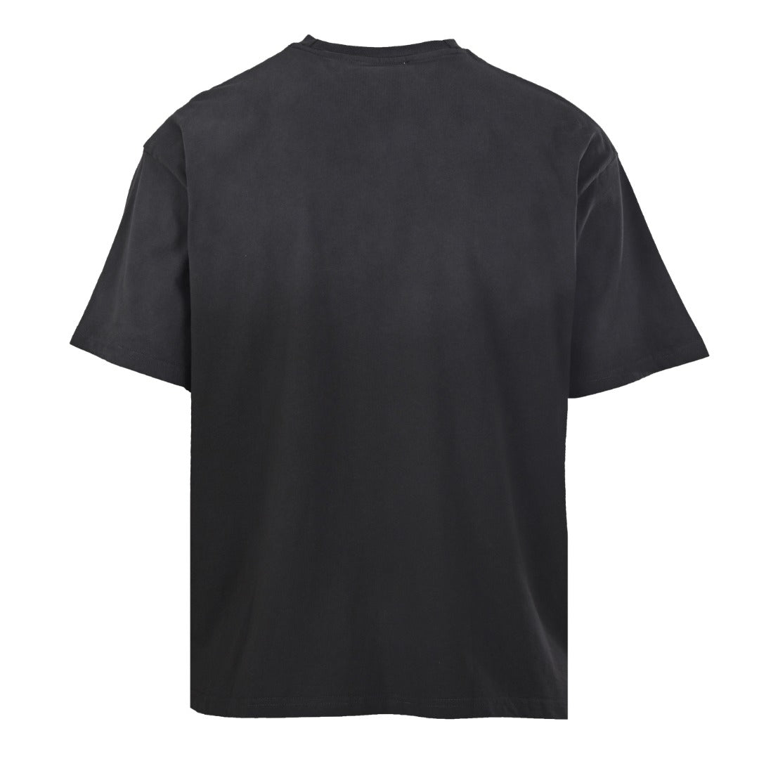 Acne Studios Vintage Script‑Print Oversized Crew‑Neck T‑Shirt