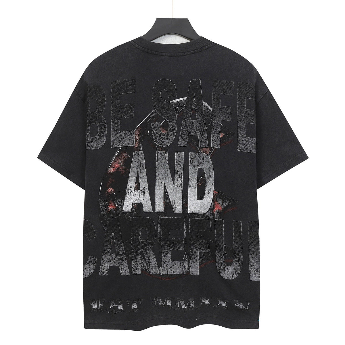 Godspeed Hollywood Pray For Los‑Angeles Vintage Short‑Sleeve Tee (Washed Black)