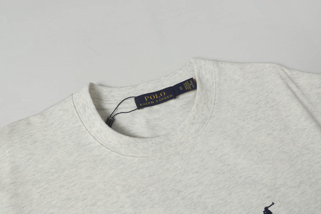Ralph Lauren Men's Heather Crew‑Neck Short‑Sleeve Pony Logo T‑Shirt