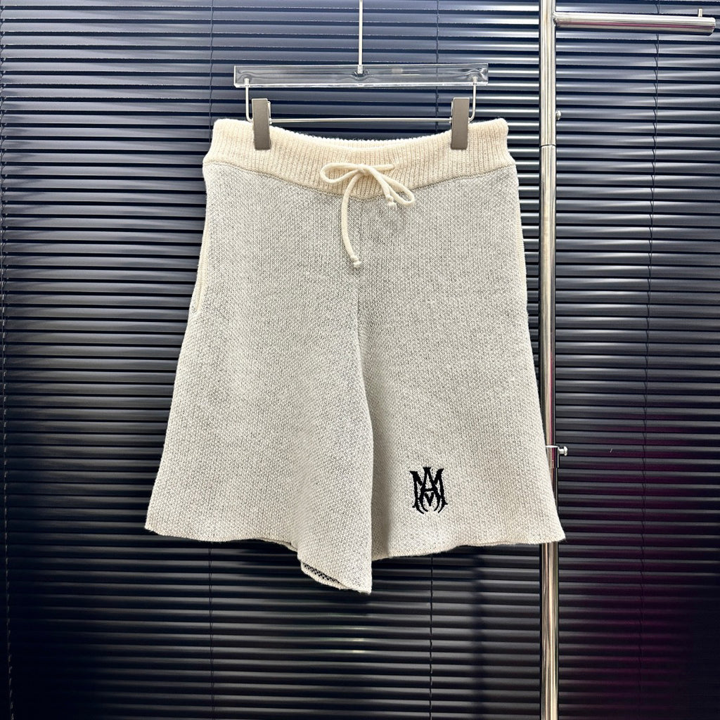 AMIRI Collegiate Logo Knit Vest & Drawstring Shorts Two‑Piece Set