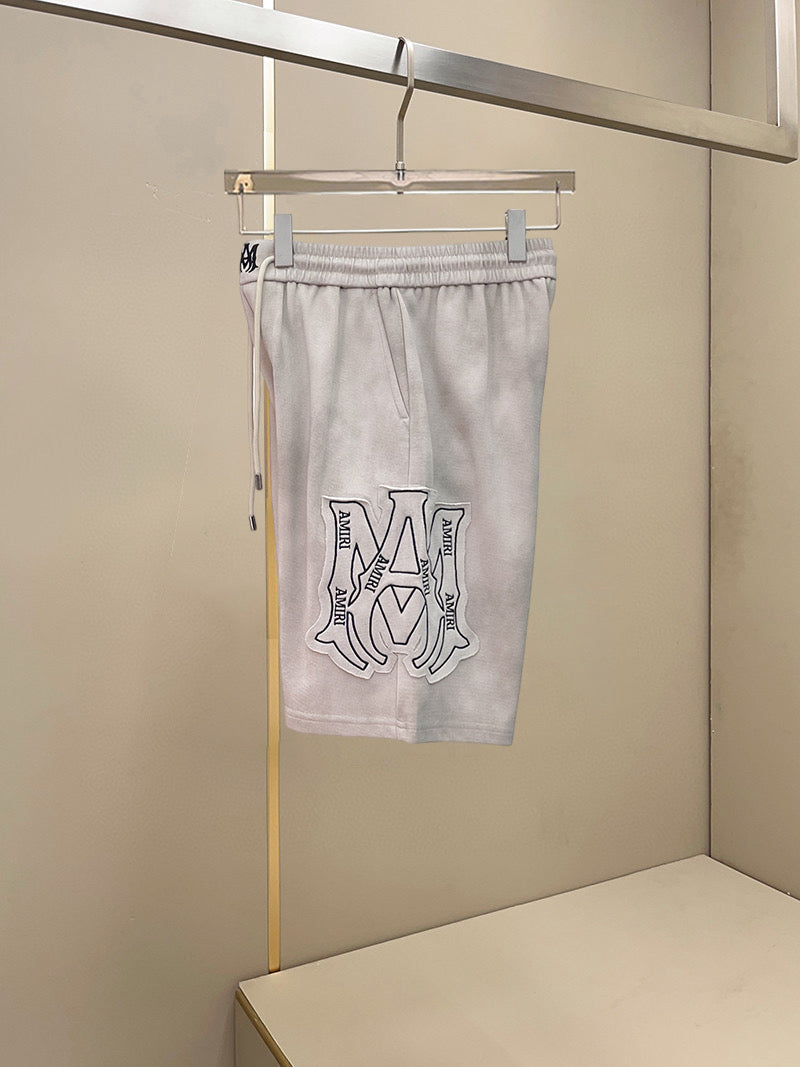 AMIRI Tie‑Dye Patch Logo Drawstring Casual Shorts