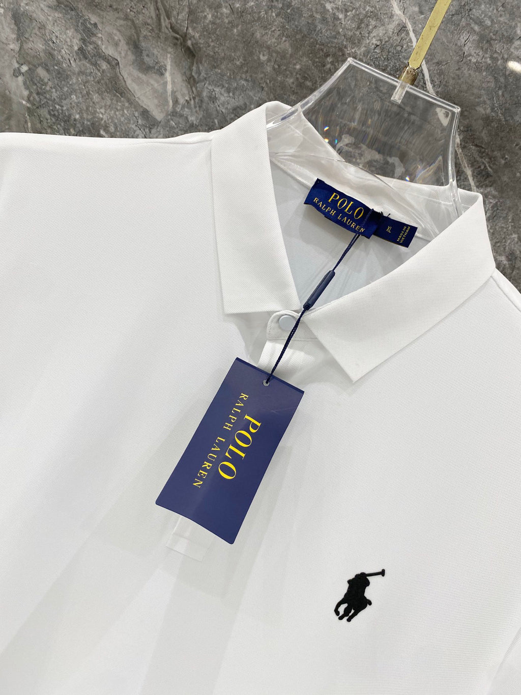 Ralph Lauren Men's Solid Short‑Sleeve Piqué Polo Shirt With Small Black Pony Logo