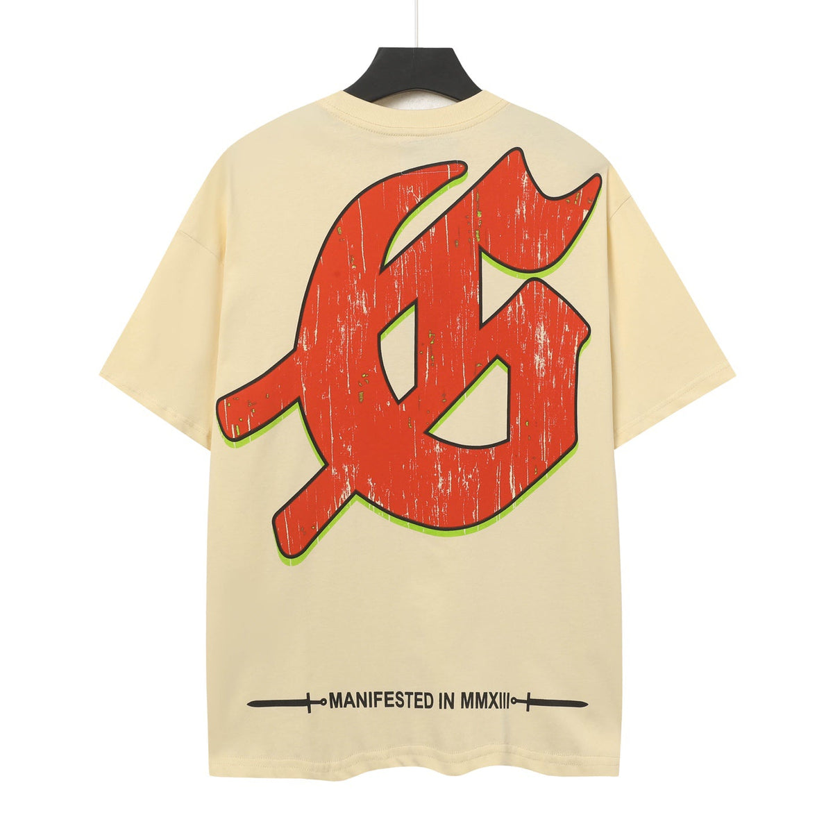 Godspeed Doberman Moon Short‑Sleeve T‑Shirt (Cream)