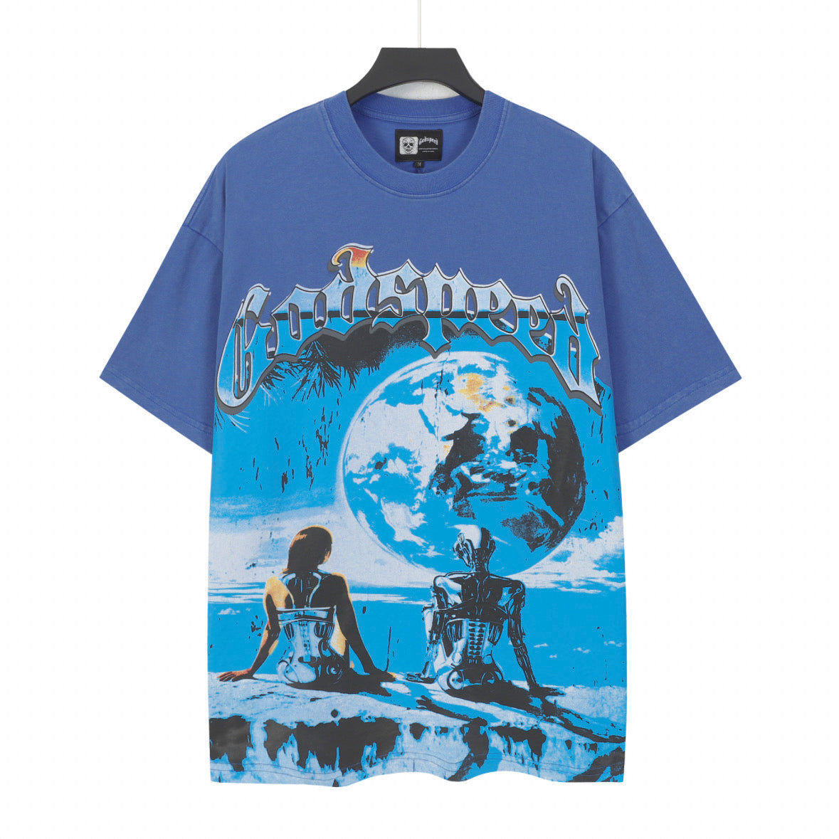 Godspeed Artificial Love Short Sleeve Tee (Washed Blue)