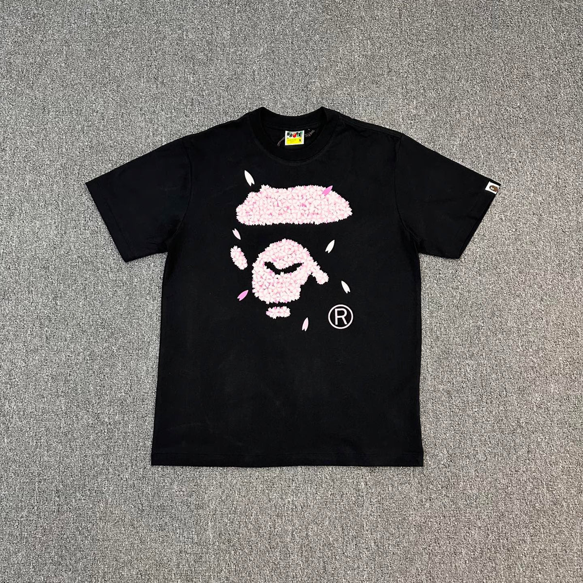 BAPE SS25 Sakura Blossom Ape Head Oversized Heavyweight Unisex T-Shirt
