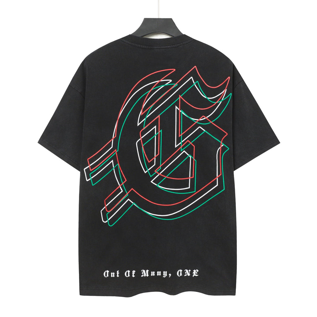Godspeed Dual Skull Cyborg Confrontation Black Graphic Tee