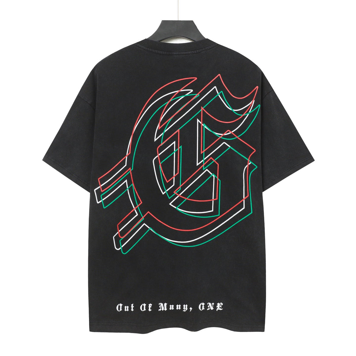 Godspeed Dual Skull Cyborg Confrontation Black Graphic Tee