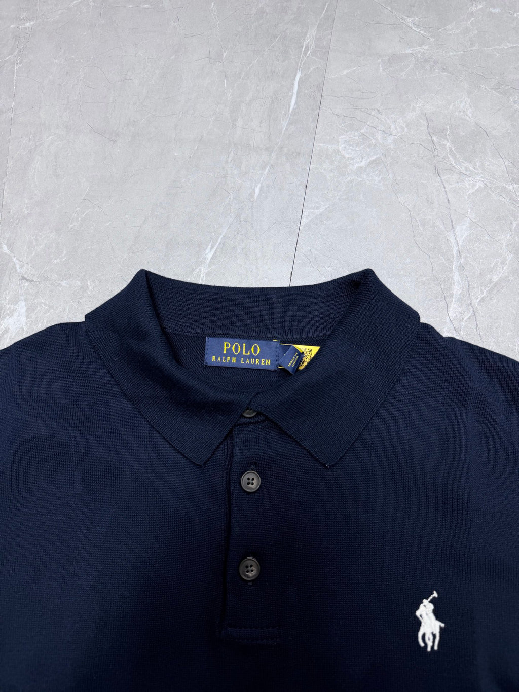 Ralph Lauren Men's Cable‑Knit Short‑Sleeve Polo Shirt