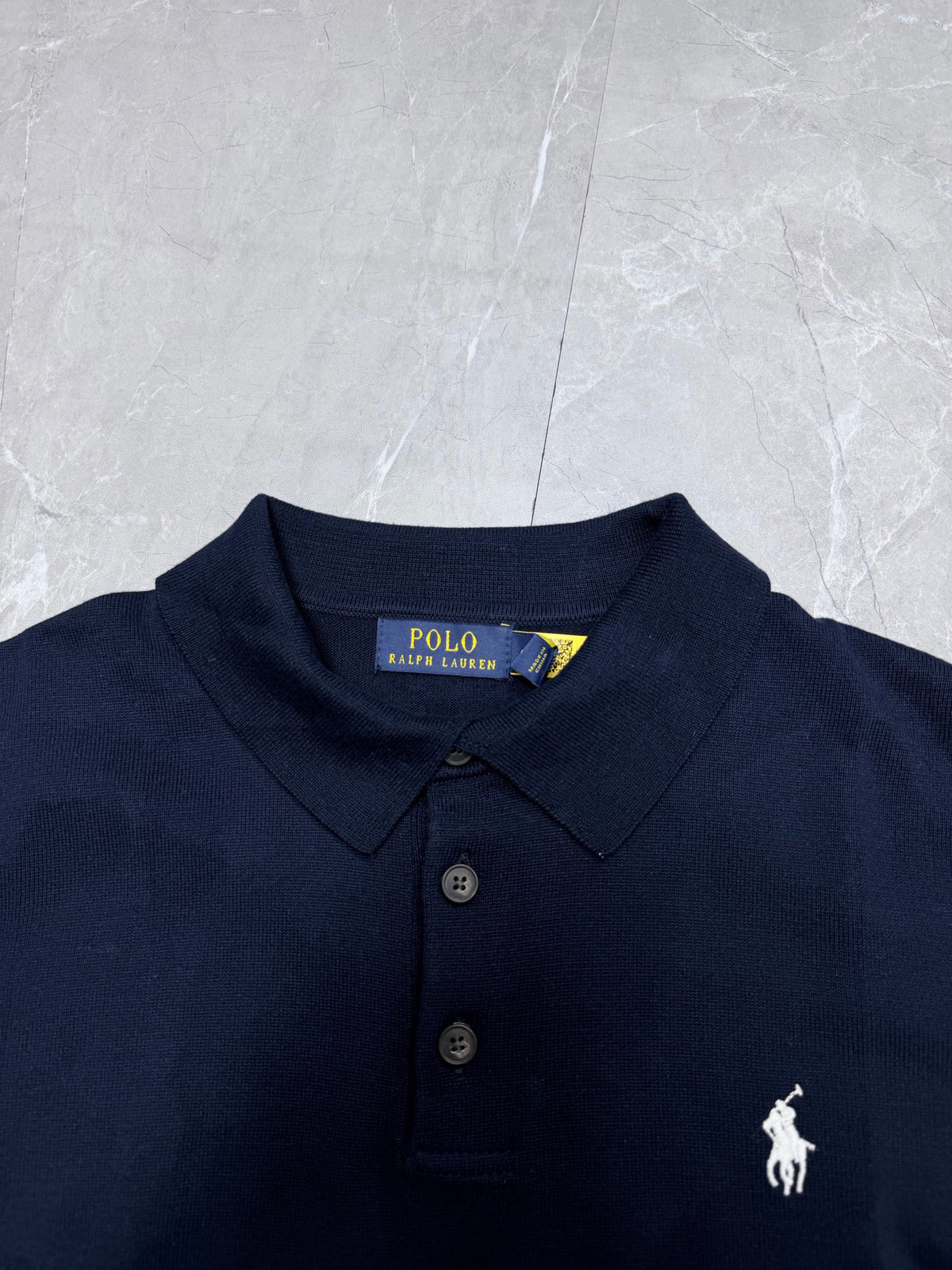 Ralph Lauren Men's Cable‑Knit Short‑Sleeve Polo Shirt