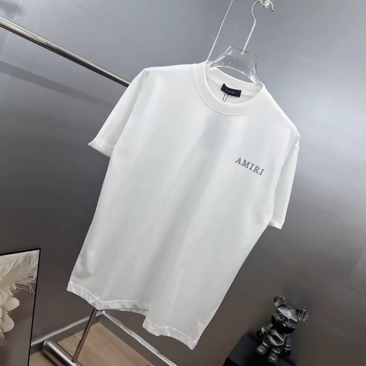 AMIRI Splatter Logo Graphic Crew-Neck Short-Sleeve T-Shirt