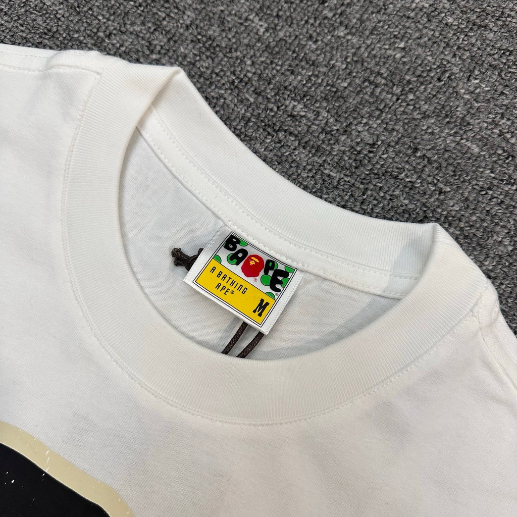 BAPE FW25 Moon Ape Head Space T-Shirt - White / Black
