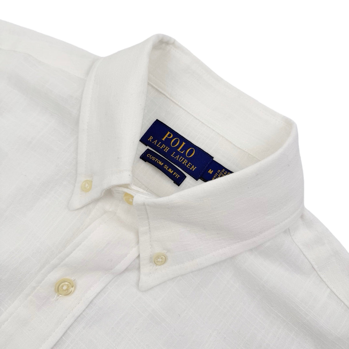 Ralph Lauren Men's Short‑Sleeve Linen‑Blend Button‑Down Shirt With Embroidered Pony Logo