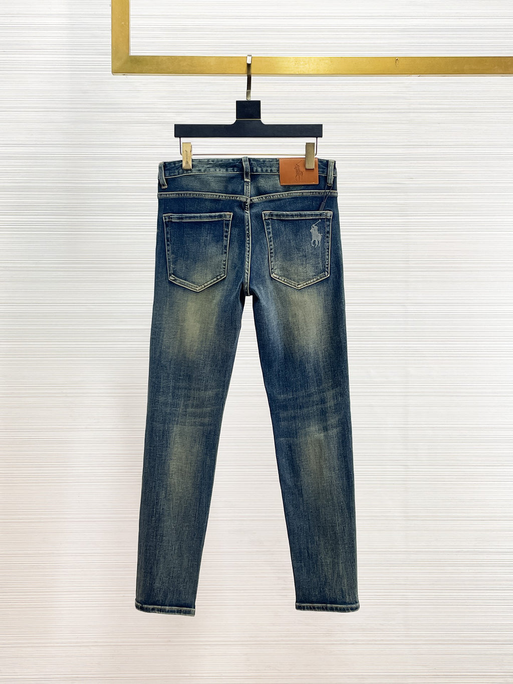 Ralph Lauren Men's Vintage Faded Slim‑Fit Denim Jeans
