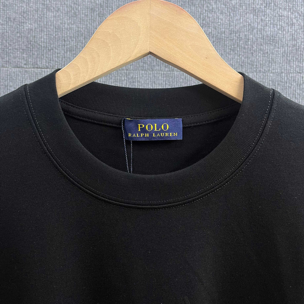 Ralph Lauren Men's Oversized Crew‑Neck Short‑Sleeve T‑Shirt With POLO Letter Logo Print