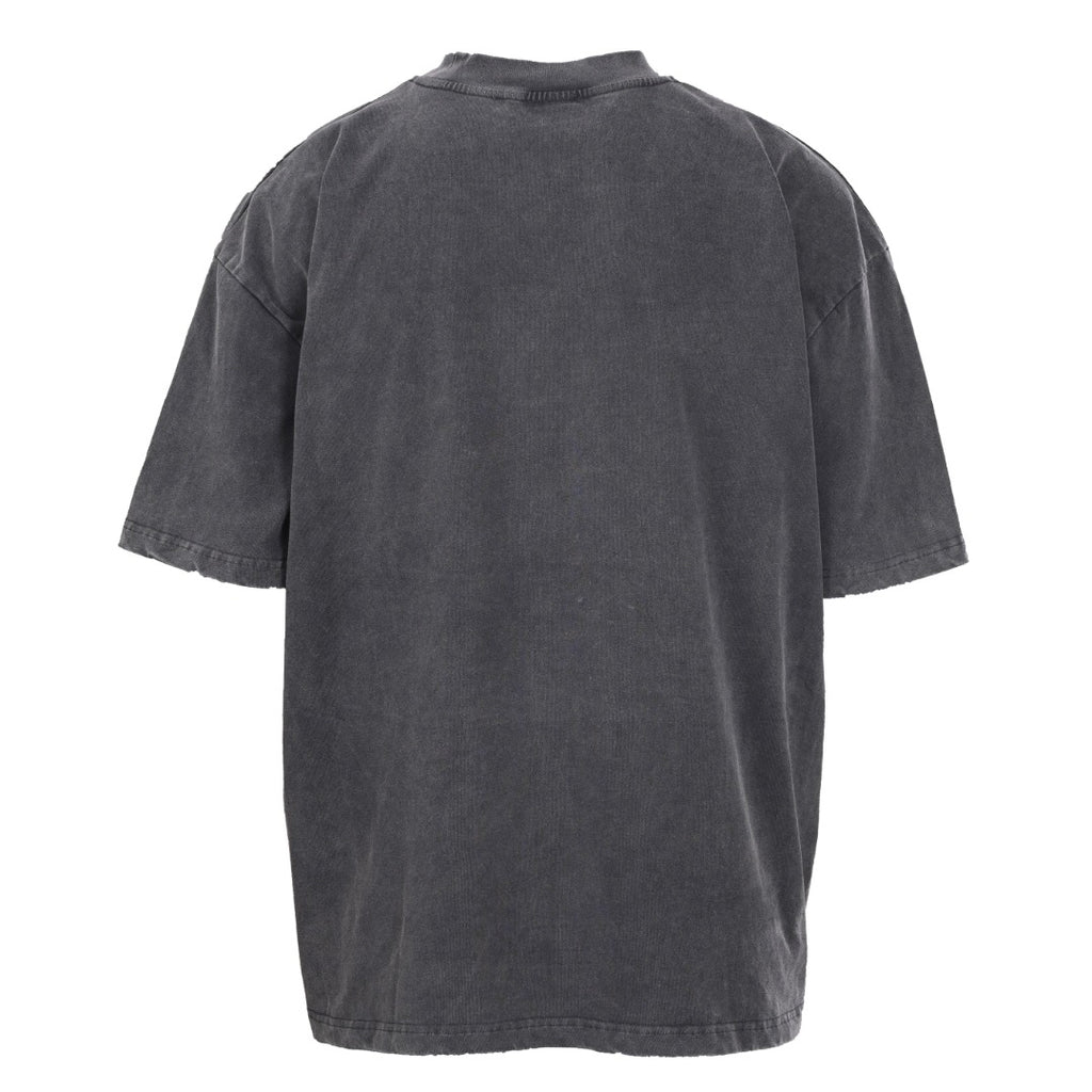 Acne Studios Circular‑Symbol Vintage‑Wash Oversized Crew‑Neck T‑Shirt