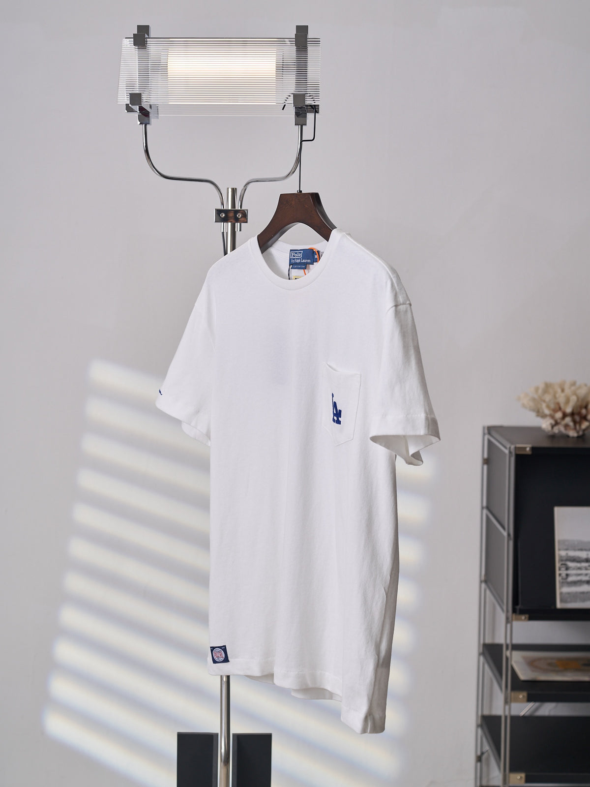 Ralph Lauren Men's LA‑Logo Pocket Crew‑Neck Short‑Sleeve T‑Shirt