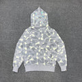 BAPE City Camo Glow + Holographic Shark Full-Zip Hoodie - Gray / Black