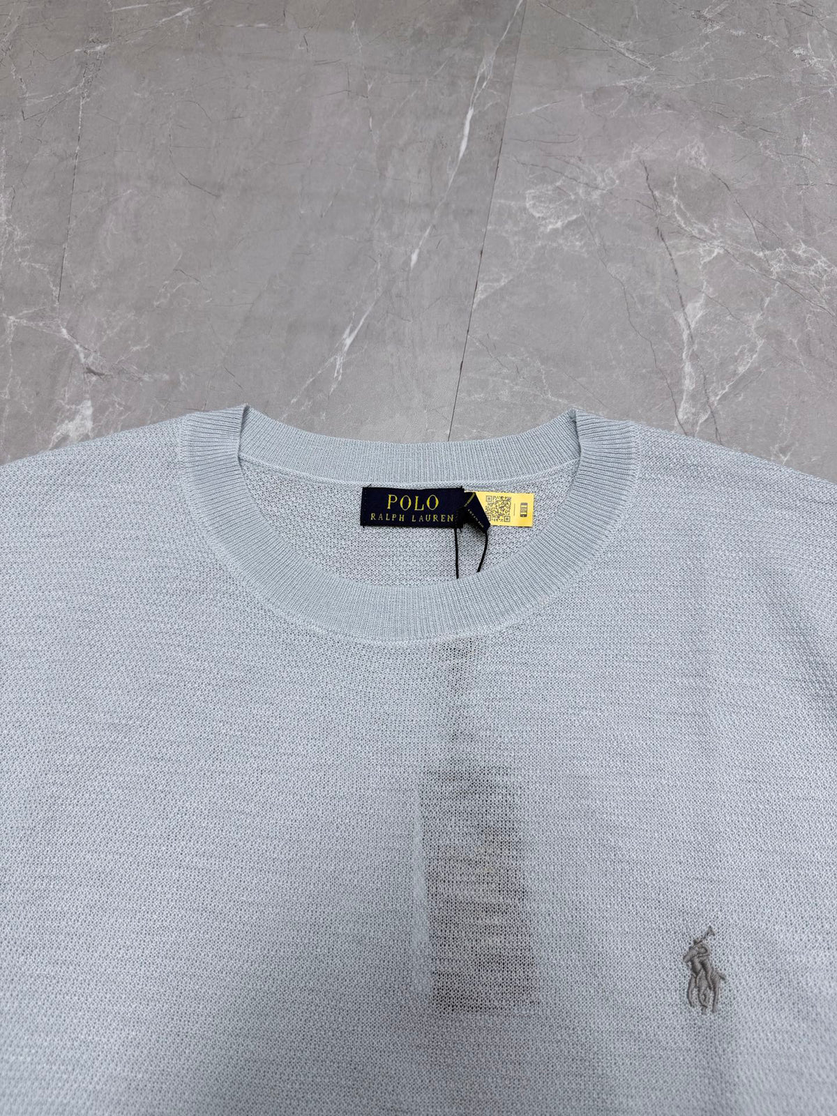 Ralph Lauren Men's Waffle‑Knit Crew Neck Short‑Sleeve T‑Shirt